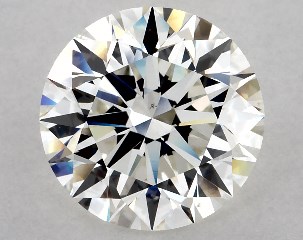 3.14 Carat H-VS2 Excellent Cut Round Diamond
