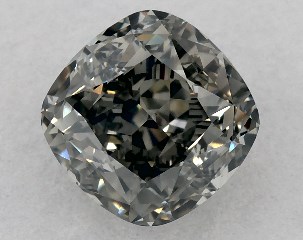1.00 Carat Fancy Gray-SI1 Cushion Cut Diamond
