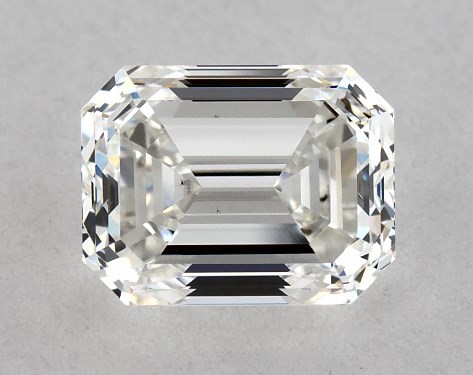 GIA 1.00 Carat H-VS2 Emerald Cut Diamond