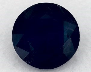 0.85 carat Round Natural Blue Sapphire