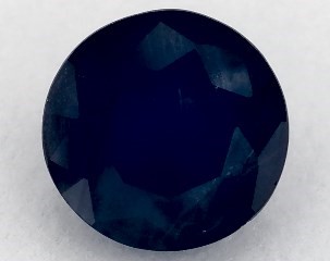 1.01 carat Round Natural Blue Sapphire