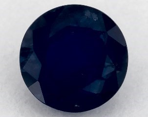 1.06 carat Round Natural Blue Sapphire