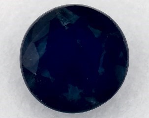 1.07 carat Round Natural Blue Sapphire