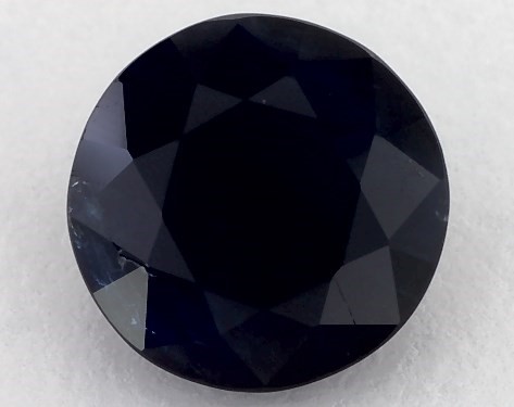 2.18 Carat Round Natural Blue Sapphire