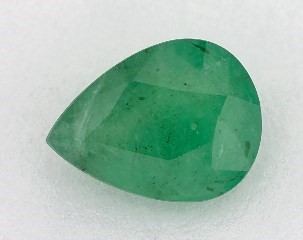1.04 carat Pear Natural Green Emerald