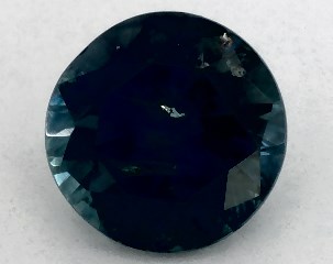 0.76 carat Round Natural Blue Sapphire