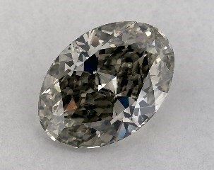2.01 Carat Fancy Gray-SI1 Oval Cut Diamond
