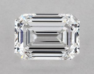 Lab-Created 1.56 Carat E-VS1 Emerald Cut Diamond