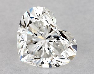 1.01 Carat F-SI1 Heart Shaped Diamond