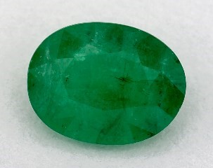 0.88 carat Oval Natural Green Emerald