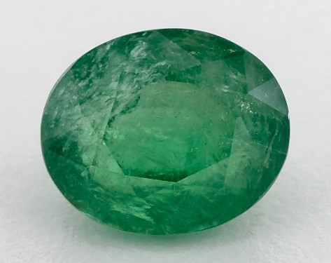 2.75 Carat Oval Natural Green Emerald