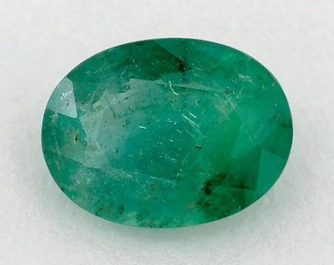 2.74 Carat Oval Natural Green Emerald