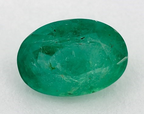 2.82 Carat Oval Natural Green Emerald