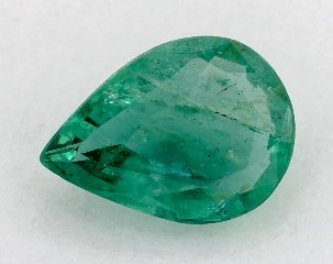 0.80 carat Pear Natural Green Emerald