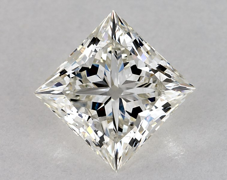2.45 carat princess diamond, G VS2