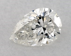 0.30 Carat G-SI1 Pear Shaped Diamond