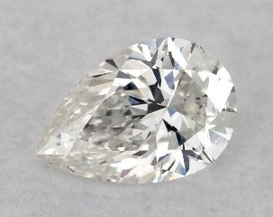 0.32 Carat G-SI1 Pear Shaped Diamond