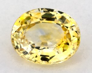 0.82 carat Oval Natural Yellow Sapphire