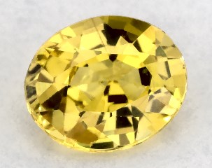0.71 carat Oval Natural Yellow Sapphire