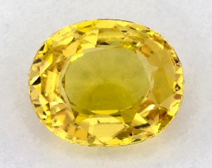 0.74 carat Oval Natural Yellow Sapphire