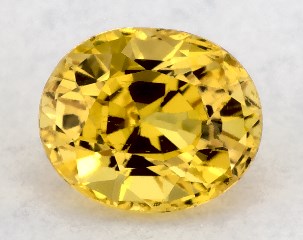 0.83 carat Oval Natural Yellow Sapphire