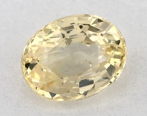 0.76 carat Oval Natural Yellow Sapphire