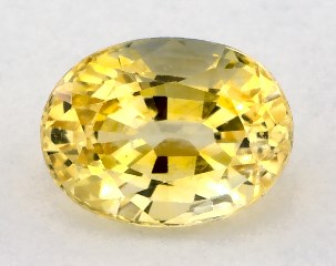 0.78 carat Oval Natural Yellow Sapphire
