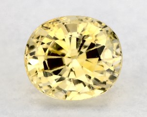 1.28 carat Oval Natural Yellow Sapphire