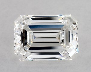 Lab-Created 1.57 Carat E-VS1 Emerald Cut Diamond
