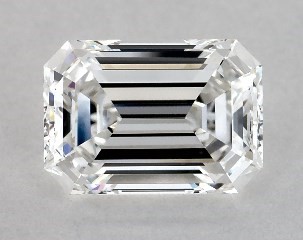 Lab-Created 1.57 Carat E-VVS2 Emerald Cut Diamond