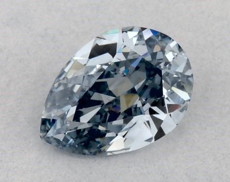GIA 0.41 Carat Fancy Intense Blue-SI1 Pear Shaped Diamond