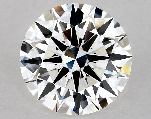 Lab-Created 2.05 Carat F-VS2 Excellent Cut Round Diamond