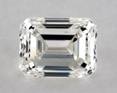 GIA 1.00 Carat H-VS2 Emerald Cut Diamond