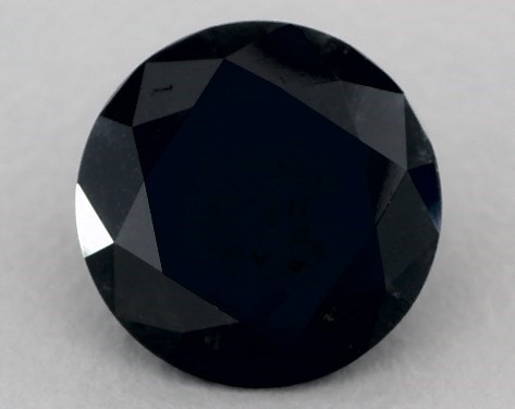 GIA 3.63 Carat Fancy Black-CO Round Cut Diamond