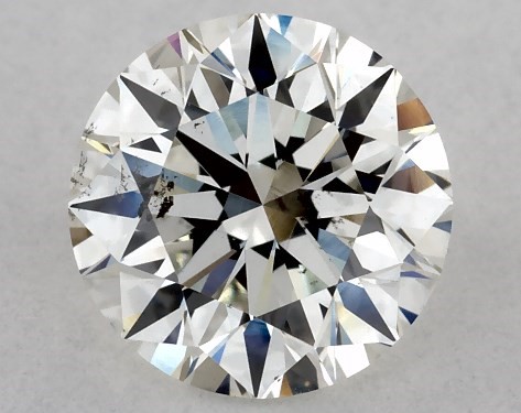 GIA 1.00 Carat H-SI2 Excellent Cut Round Diamond