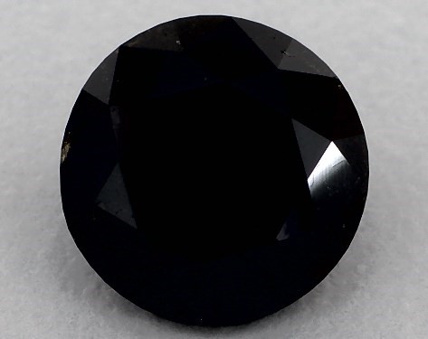 GIA 3.22 Carat Fancy Black-CO Round Cut Diamond
