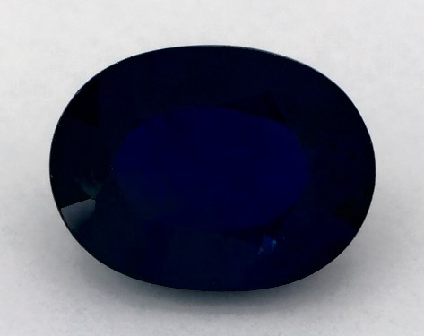 2.03 Carat Oval Natural Blue Sapphire