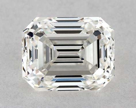 GIA 1.00 Carat H-VVS2 Very Good Cut Emerald Diamond