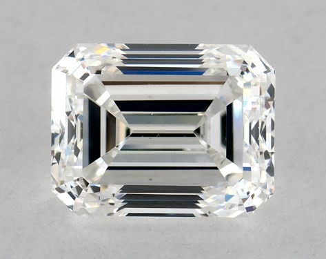 GIA 1.00 Carat H-VS1 Emerald Cut Diamond