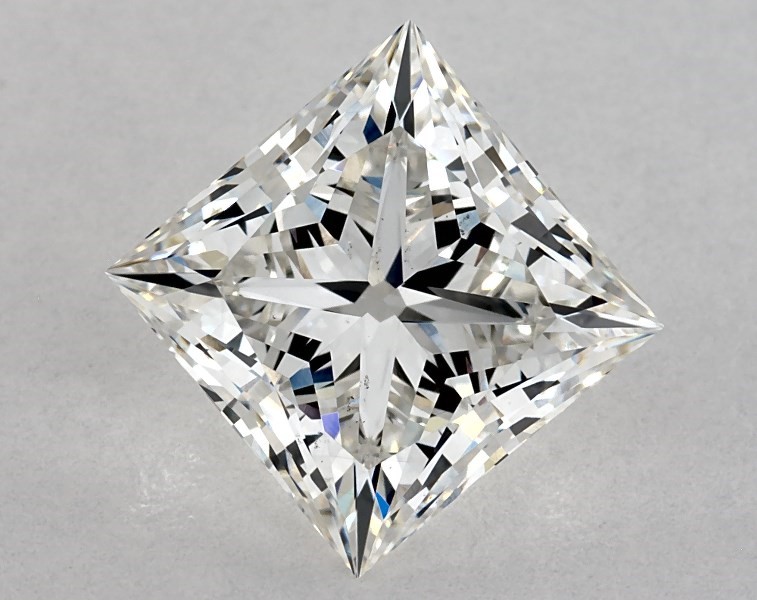 3.58 carat princess diamond, H VS1