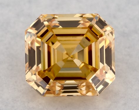GIA 0.36 Carat Fancy Intense Yellow Orange-VS1 Emerald Cut Diamond