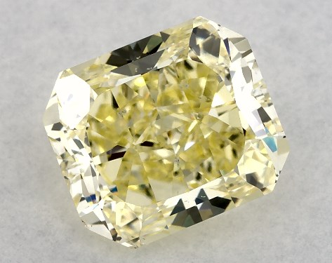 GIA Carat Fancy Yellow-SI2 Radiant Cut Diamond