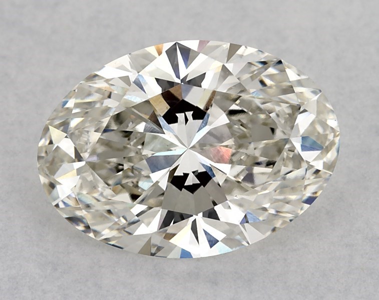 3.18 carat oval diamond, H VS1