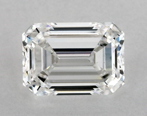 GIA 2.10 Carat F-VS1 Good Cut Emerald Lab-Grown Diamond