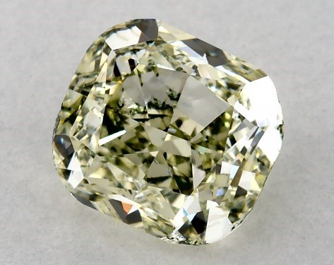 GIA 1.34 Carat Fancy Yellow Green-VS2 Radiant Cut Diamond