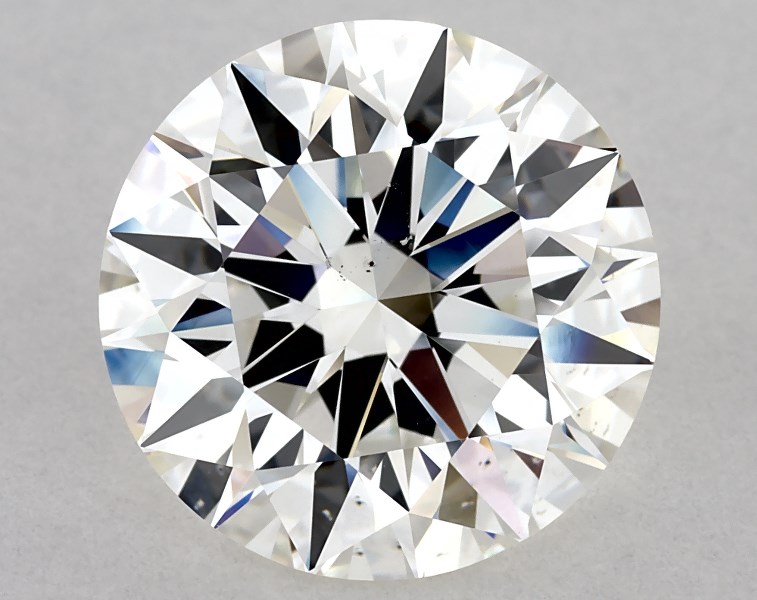 4.5 carat round diamond, I SI1