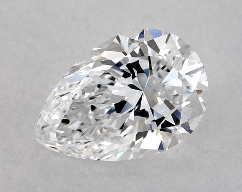 GIA 1.00 Carat D-VS2 Very Good Cut Pear Diamond