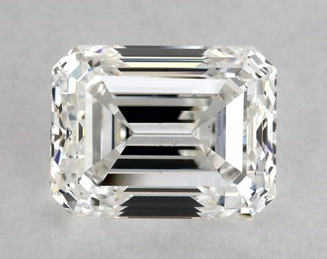 GIA 1.00 Carat G-VS2 Very Good Cut Emerald Diamond