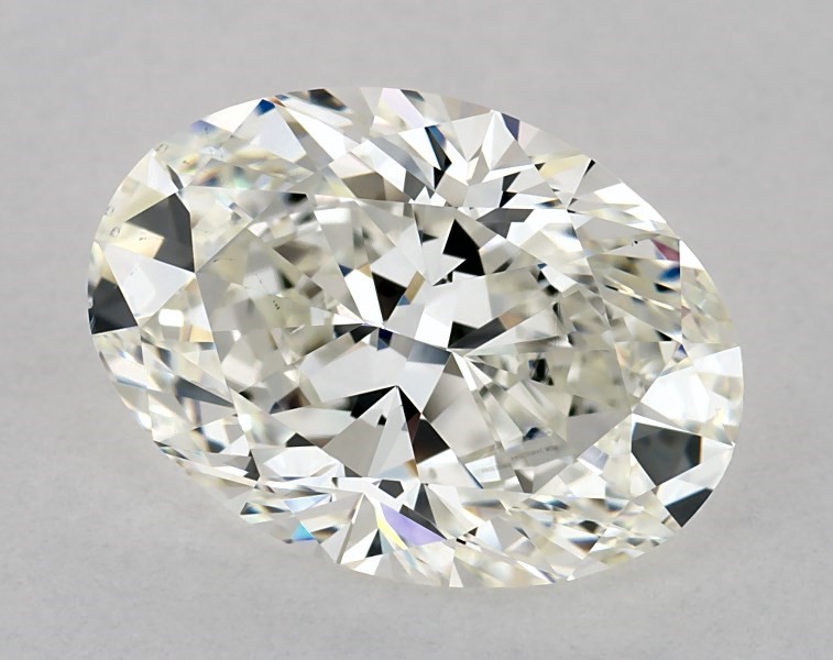 3.68 carat oval diamond, I VS2