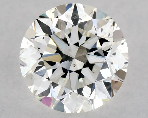 GIA 0.90 Carat H-SI1 Very Good Cut Round Diamond